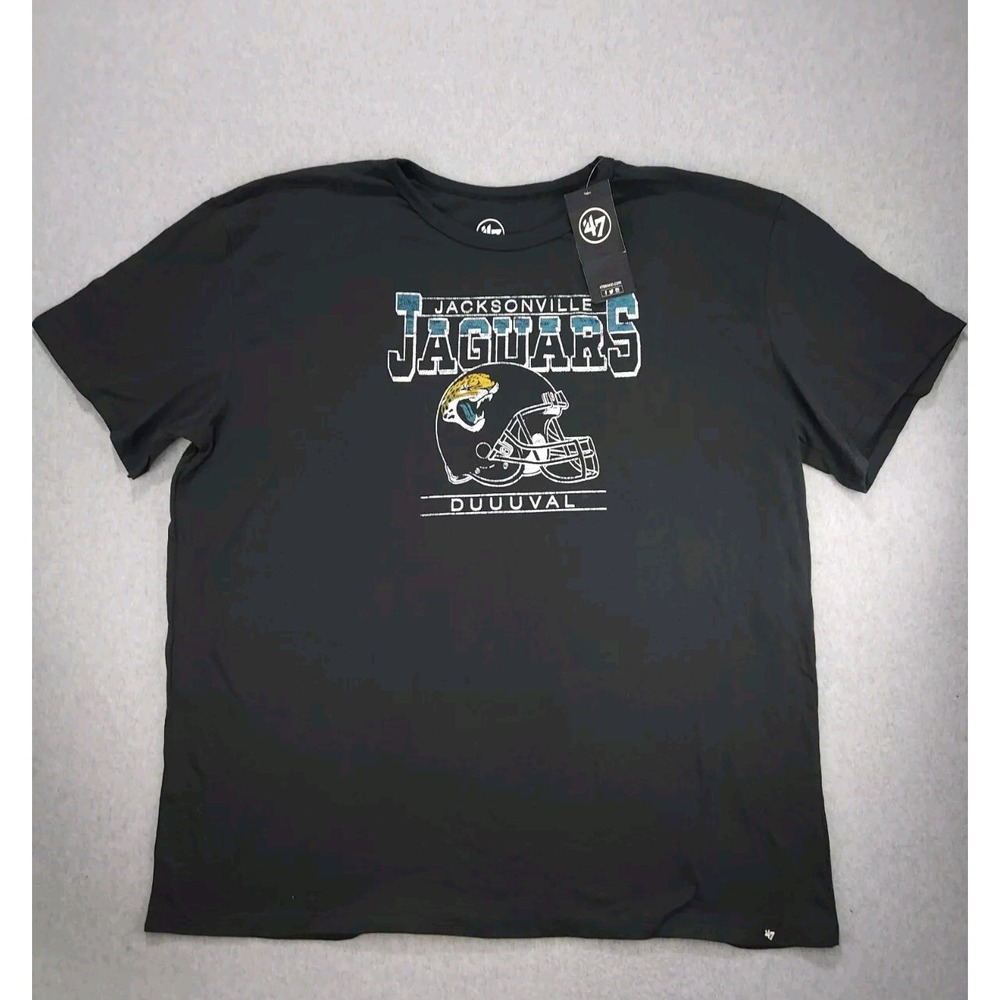47' Brand‎ NFL Jacksonville Jaguars Mens Size 3XL Team Pro Football Logo T-Shirt